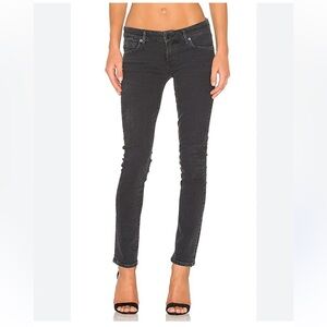 AGOLDE Chloe Low Rise Slim Jean Sz 25 Chelsea Washed Black